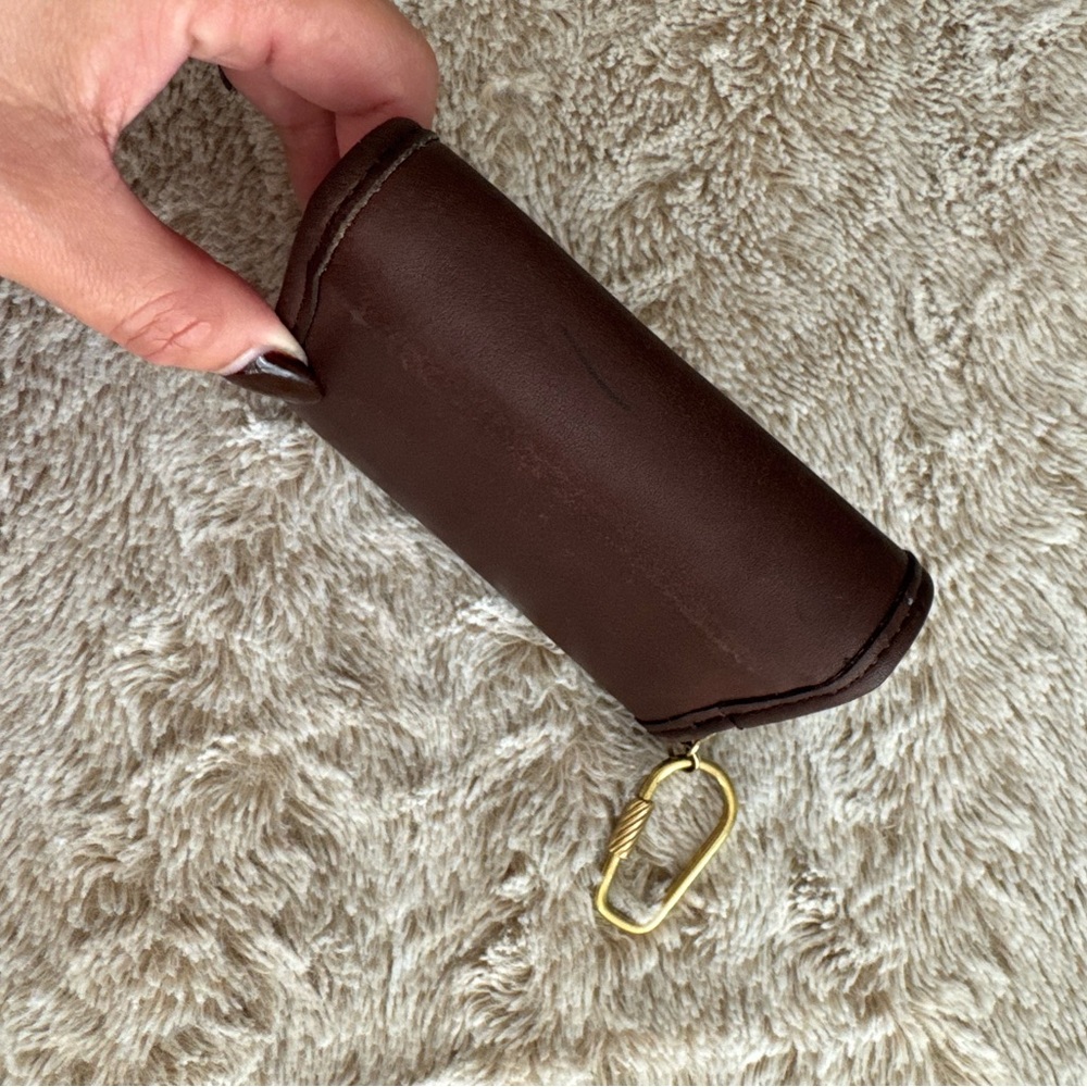 Coach Vintage Multifunction Mahogany Brown Wallet with Keychain - Picture 3 of 9